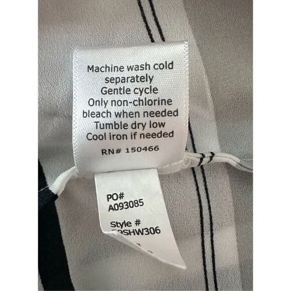 41 Hawthorn‎ Women's Pullover Stripes Split Neck Sleeveless Blouse Top Size M - Picture 6 of 6